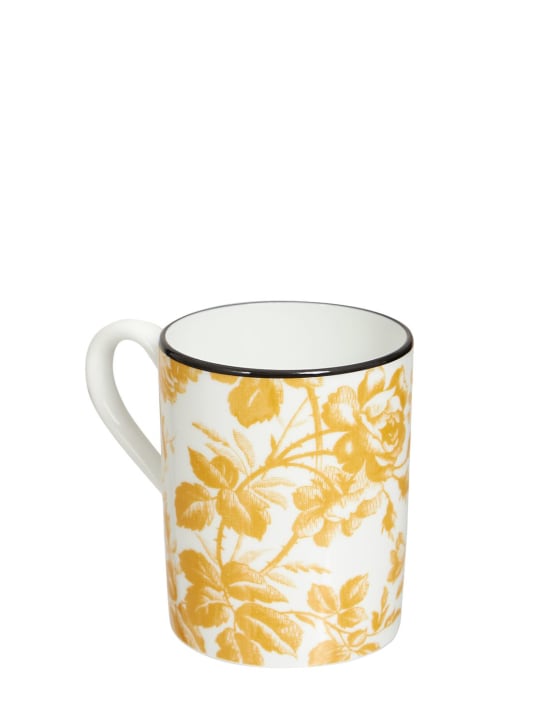 Gucci: Herbarium porcelain mug - Sunset Yellow - ecraft_1 | Luisa Via Roma