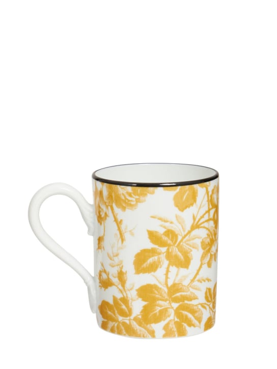 Gucci: Tasse en porcelaine Herbarium - Sunset Yellow - ecraft_0 | Luisa Via Roma