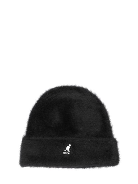 Kangol: Furgora angora blend beanie - Black - men_0 | Luisa Via Roma