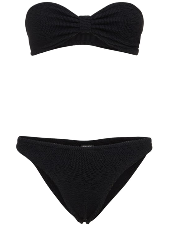 Hunza G: Jean seersucker bikini - women_0 | Luisa Via Roma