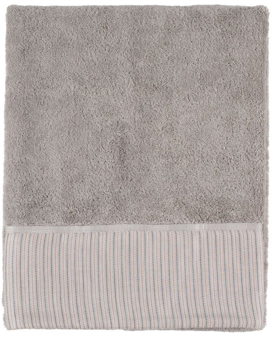 Armani/Casa: Petty set of 2 cotton towels - Beyaz - ecraft_1 | Luisa Via Roma