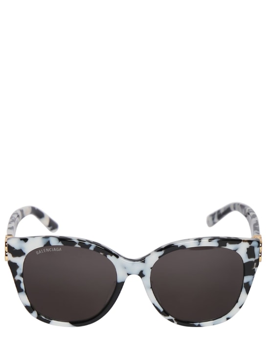 Balenciaga: Dynasty acetate sunglasses - White Havana - women_0 | Luisa Via Roma