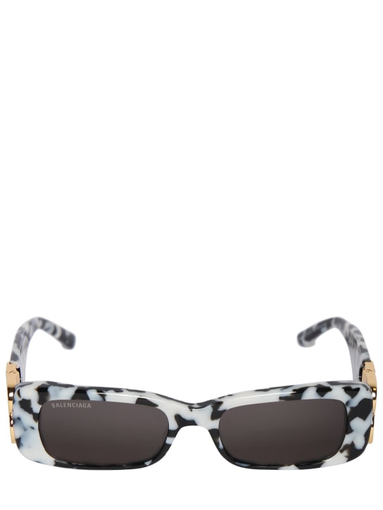 Balenciaga: Dynasty rectangular acetate sunglasses - women_0 | Luisa Via Roma