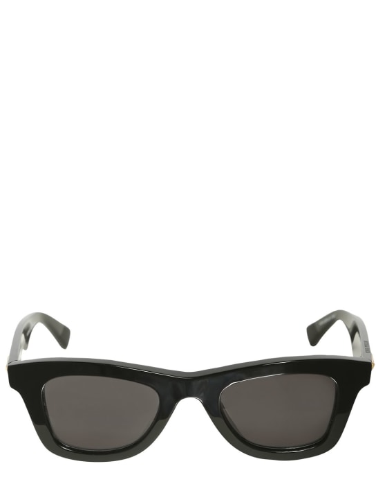 Bottega Veneta: BV1147S Squared acetate sunglasses - Black - women_0 | Luisa Via Roma