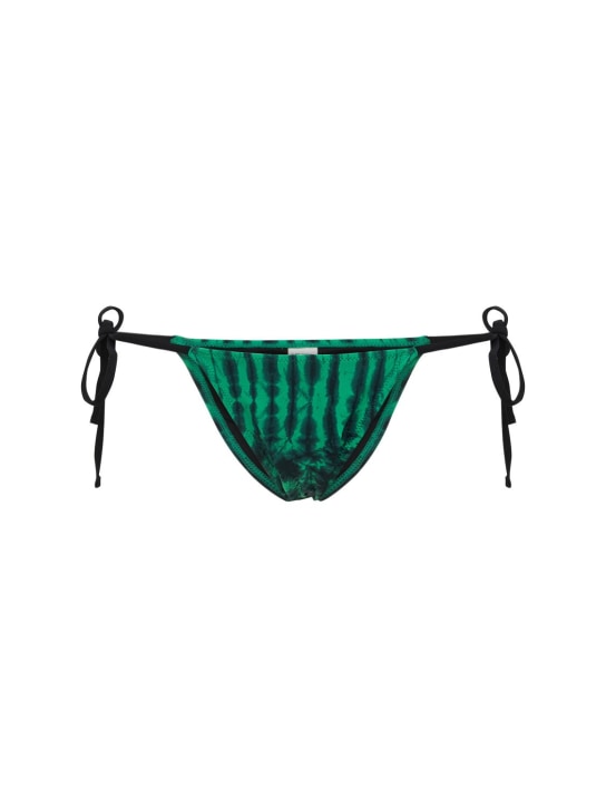 Tropic Of C: Slip bikini Praia in techno stampato - Verde - women_0 | Luisa Via Roma