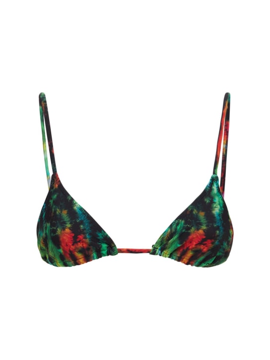 Tropic Of C: Equator printed bikini top - Multicolor - women_0 | Luisa Via Roma