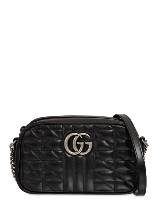 Gucci: Small GG Marmont 2.0 camera bag - Black - women_0 | Luisa Via Roma