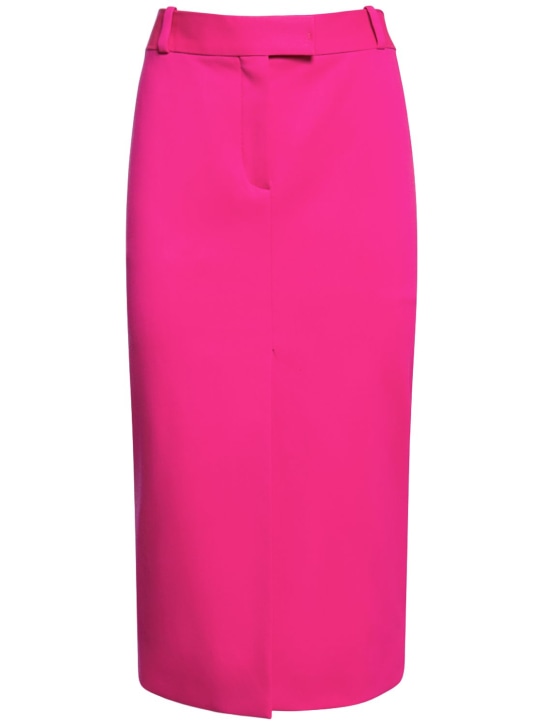 The Attico: Jupe crayon en gabardine de laine stretch - Fuchsia - women_0 | Luisa Via Roma