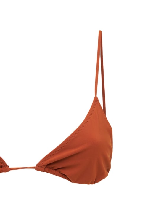 Lido: Venti self-tie triangle bikini - Terracotta - women_1 | Luisa Via Roma