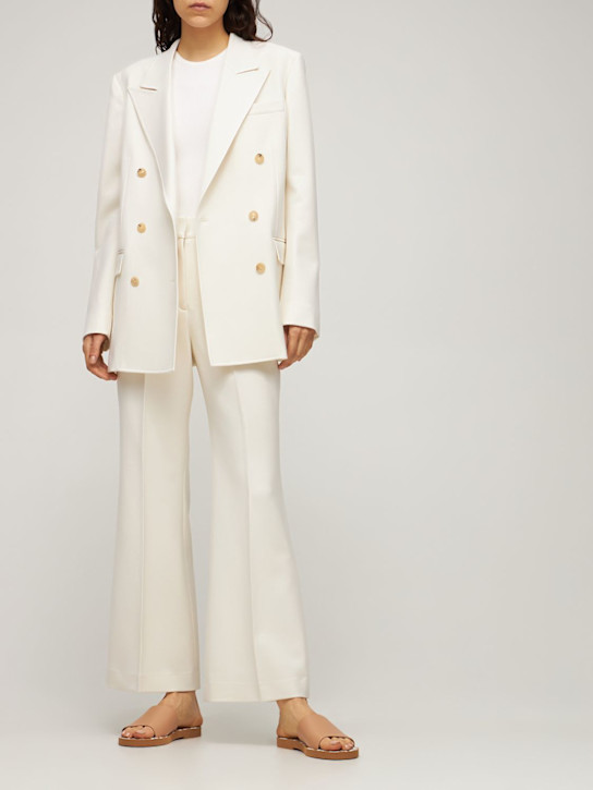 Gabriela Hearst: Vath sleeveless merino wool bodysuit - Ivory - women_1 | Luisa Via Roma