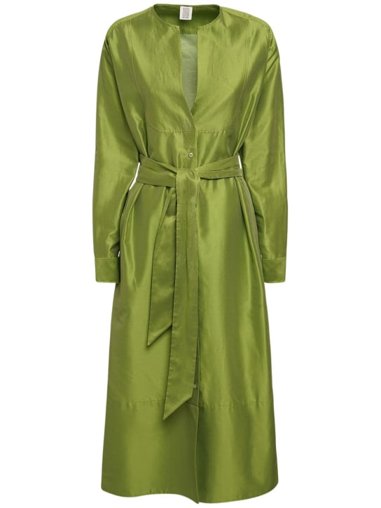 Rosie Assoulin: Vestito in organza Umbry con cintura - Medium Green - women_0 | Luisa Via Roma