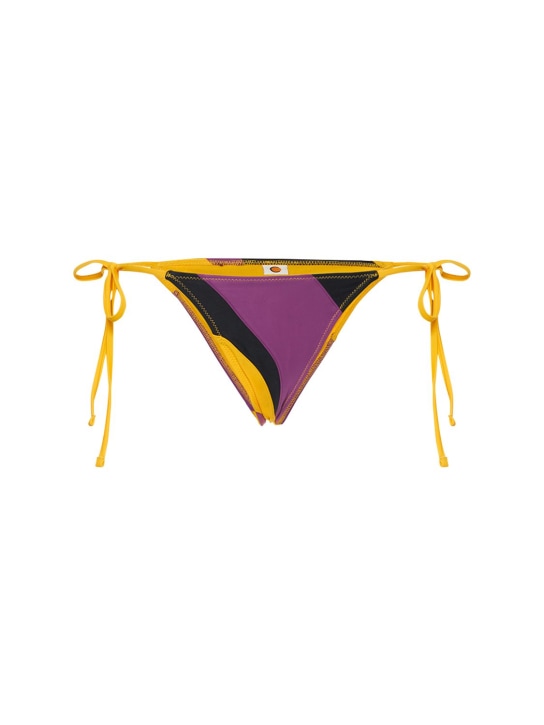Tropic Of C: Patchwork Praia bikini bottoms - Purple/Multi - women_0 | Luisa Via Roma