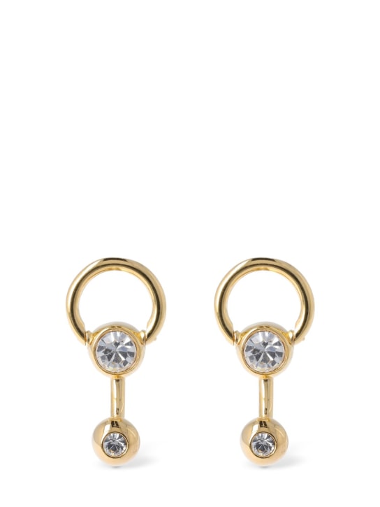 Balenciaga: Force Ball earrings - Gold - women_0 | Luisa Via Roma