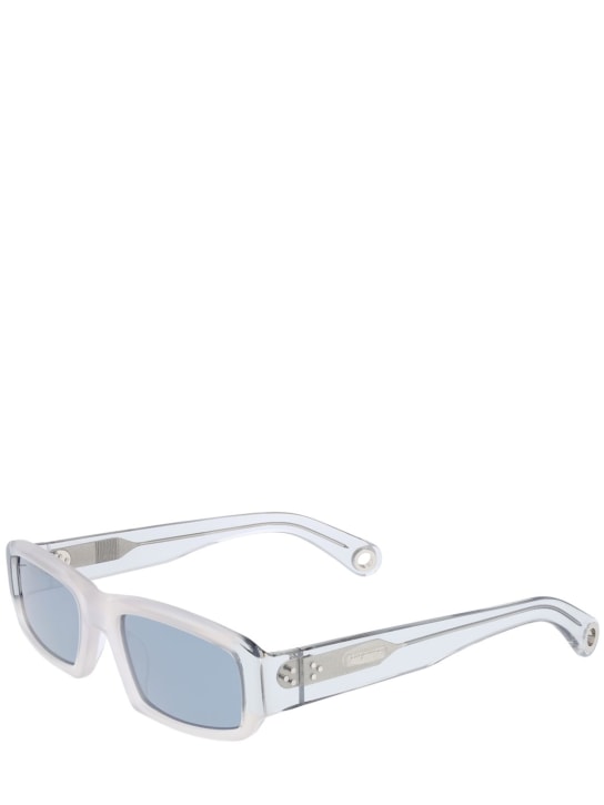 Jacquemus: Les lunettes Altu sunglasses - Grey/Mirror - men_1 | Luisa Via Roma