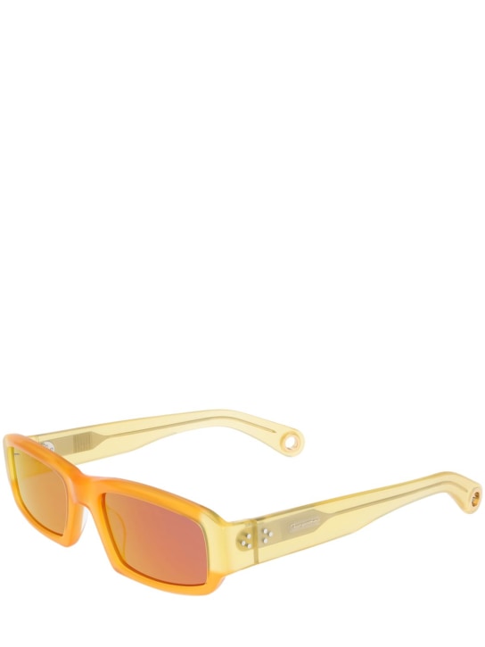 Jacquemus: Les lunettes Altu sunglasses - Orange/Smoke - women_1 | Luisa Via Roma