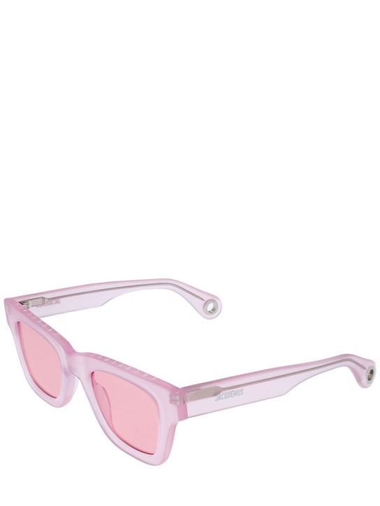 Jacquemus: Les lunettes Nocio sunglasses - Pink - men_1 | Luisa Via Roma