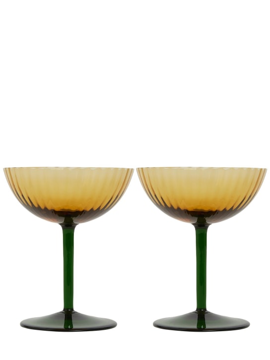 La Double J: Set di 2 coppe di champagne Salviati - Giallo - ecraft_0 | Luisa Via Roma