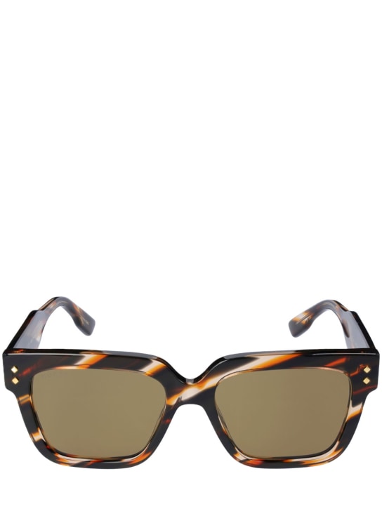 Gucci: Nouvelle vague square acetate sunglasses - Havana/Brown - men_0 | Luisa Via Roma