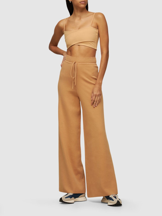 Live The Process: Baje Peachskin ワイドパンツ - Ginger Root - women_1 | Luisa Via Roma