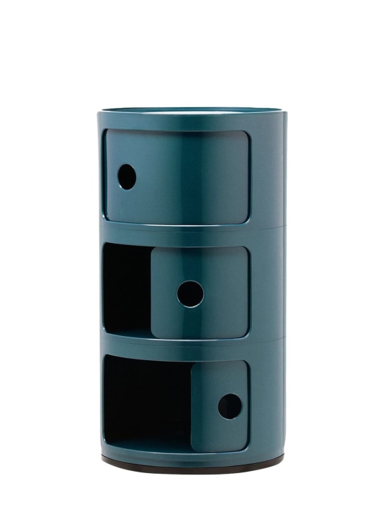 Kartell: Mueble contenedor Componibili de 3 compartimentos - Azul - ecraft_1 | Luisa Via Roma