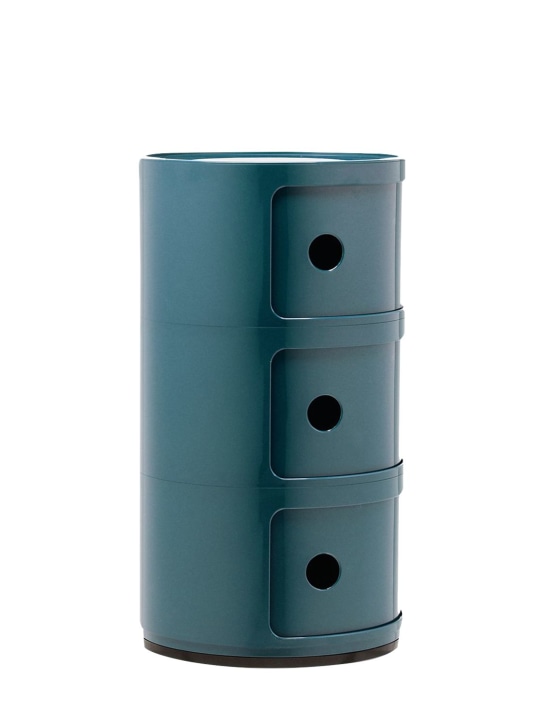 Kartell: 3-Compartment componibili container - Blue - ecraft_2 | Luisa Via Roma
