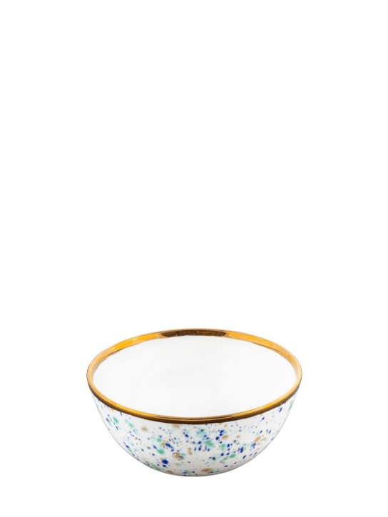 Coralla Maiuri: Set of 2 Blue Marble fruit bowls - White - ecraft_0 | Luisa Via Roma