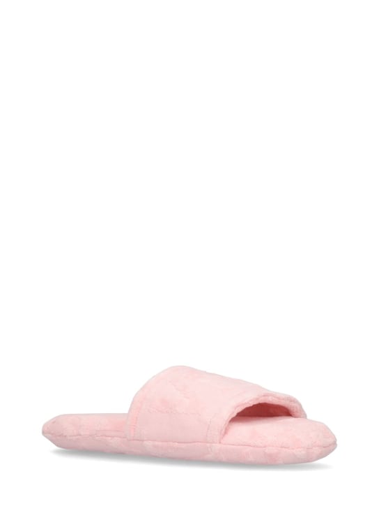 Versace: Logo slippers - Pink - ecraft_1 | Luisa Via Roma