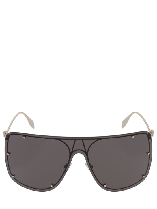 Alexander McQueen: AM0313S sunglasses - Gold - women_0 | Luisa Via Roma