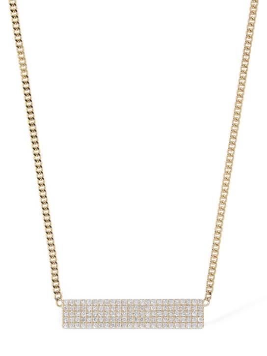 EÉRA: Collar largo de oro 18kt y diamantes - Oro/Cristal - women_0 | Luisa Via Roma