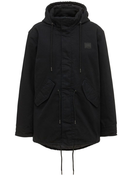 Wardrobe.nyc: Carhartt WIP cotton canvas parka - Black - women_0 | Luisa Via Roma
