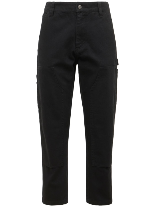 Wardrobe.nyc: Pantalones cropped Carhartt WIP de lona de algodón - Negro - women_0 | Luisa Via Roma