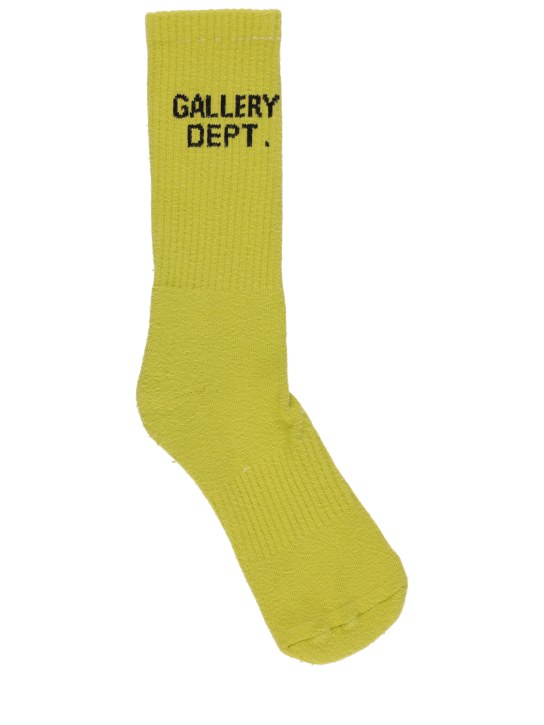 Gallery Dept.: Logo cotton blend socks - Yellow - men_0 | Luisa Via Roma
