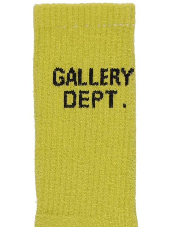 Gallery Dept.: Chaussettes en coton mélangé à logo - Jaune - men_1 | Luisa Via Roma