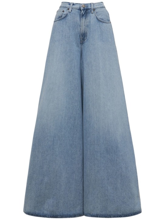Made In Tomboy: Benny cotton flared wide jeans - women_0 | Luisa Via Roma