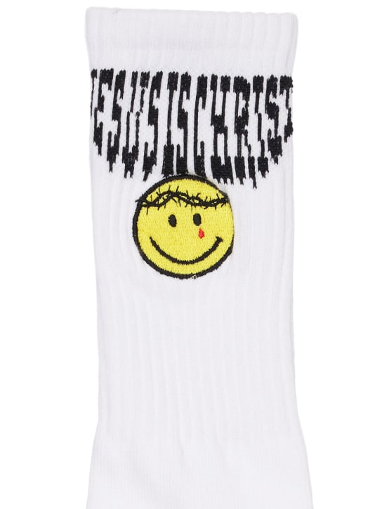 Someit: Socken aus Baumwolle „J.X Smile“ - Weiß - men_1 | Luisa Via Roma