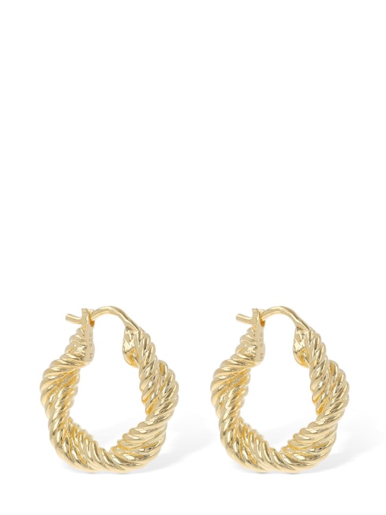 Missoma: Twisted hoop earrings - Altın Rengi - women_0 | Luisa Via Roma