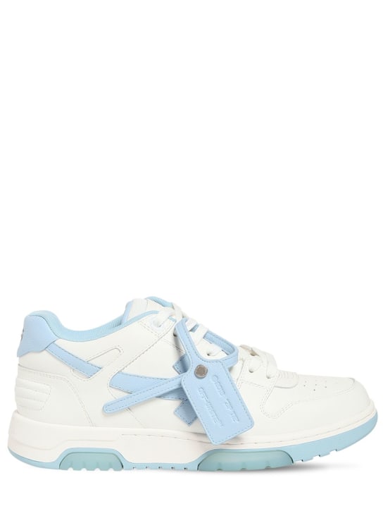Off-White: Sneakers Out of Office in pelle - men_0 | Luisa Via Roma