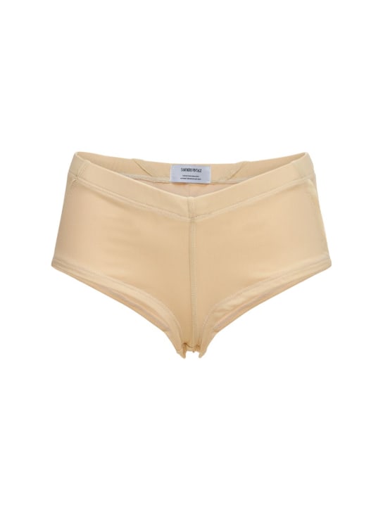 Sami Miro Vintage: Open Seam Booty ショートパンツ - ベージュ - women_0 | Luisa Via Roma