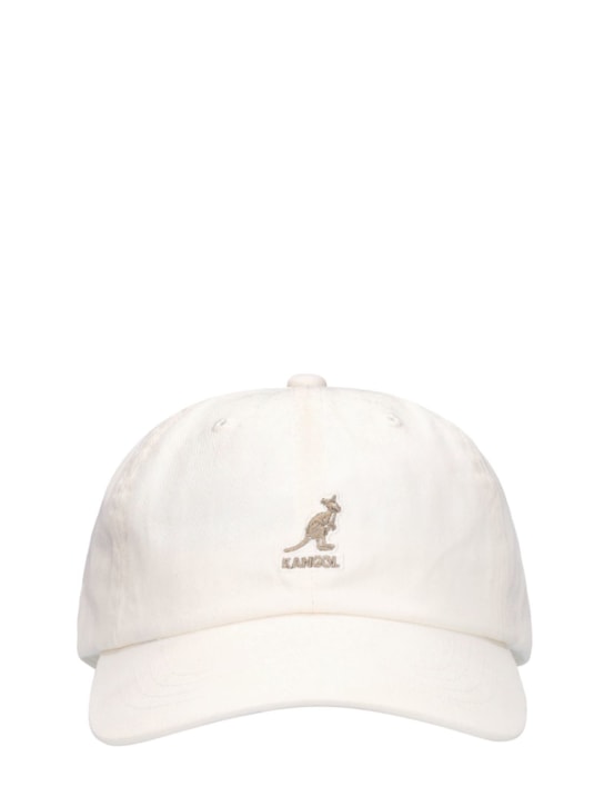 Kangol: Washed cotton baseball cap - Beyaz - men_0 | Luisa Via Roma