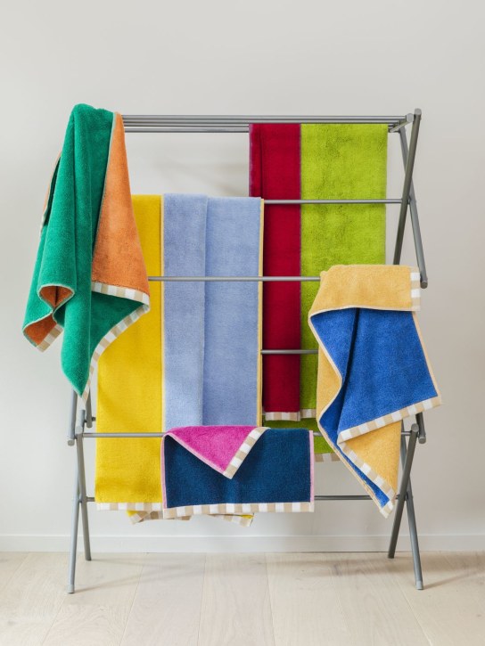 Dusen Dusen: Yellow Cornflower cotton bath towel - Yellow - ecraft_1 | Luisa Via Roma