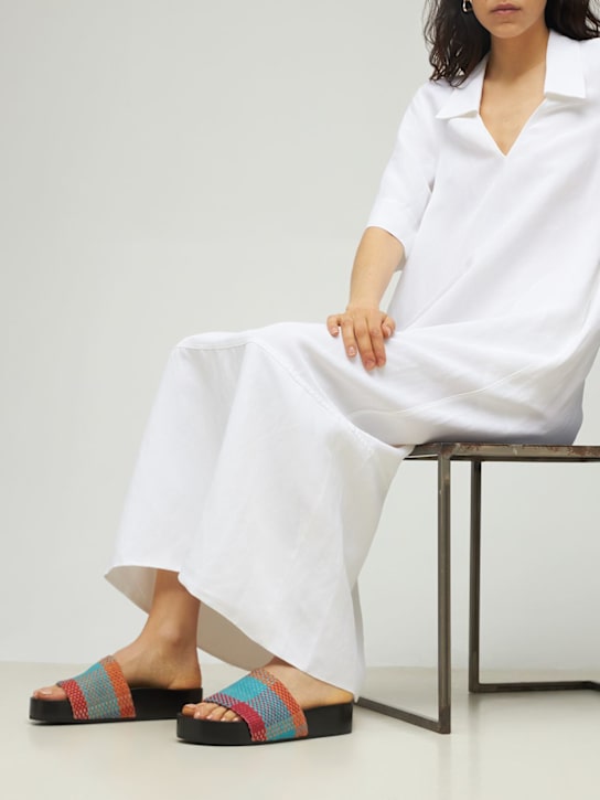 CO: ウーブンレザースライドサンダル 20mm - マルチカラー - women_1 | Luisa Via Roma