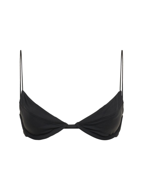 Ziah: Bikinitop mit schmalen Trägern - Schwarz - women_0 | Luisa Via Roma