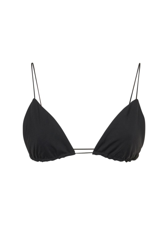 Ziah: Haut de bikini triangle à fines bretelles - Noir - women_0 | Luisa Via Roma