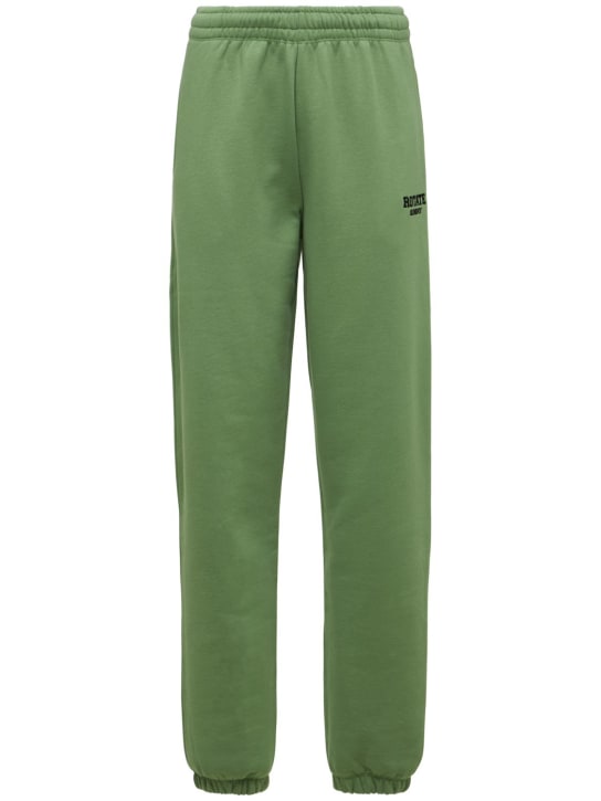 Rotate: LVR exclusive Mimi cotton sweatpants - Green - women_0 | Luisa Via Roma