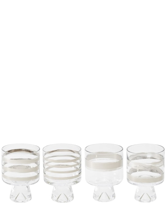 Tom Dixon: Tank Low Ball glasses set - Transparent - ecraft_0 | Luisa Via Roma