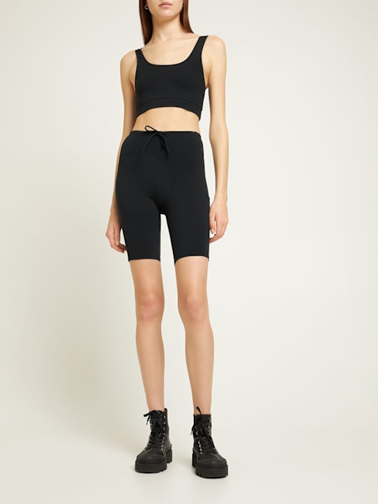 Lido: Scoop stretch tech bra top - Black - women_1 | Luisa Via Roma