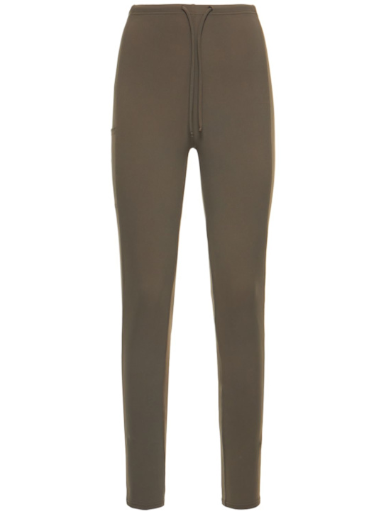 Lido: 高腰弹力科技织物紧身裤 - 绿色 - women_0 | Luisa Via Roma