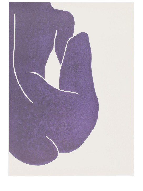 Paper Collective: Affiche Linocut II - Bleu/Blanc - ecraft_0 | Luisa Via Roma
