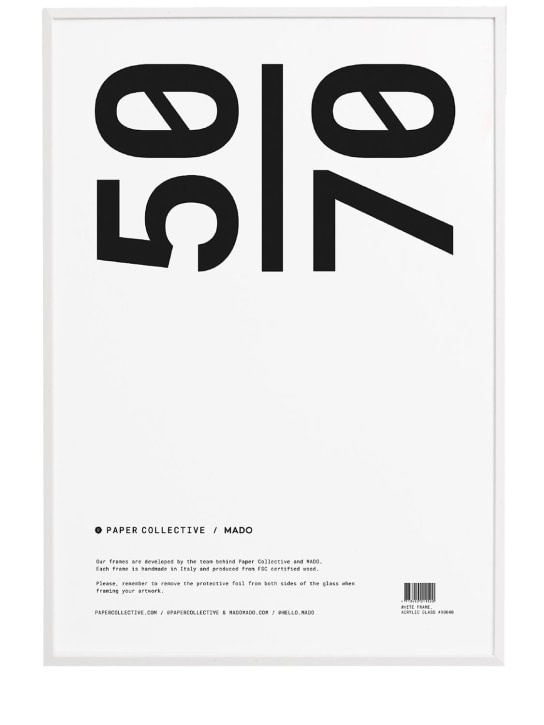 Paper Collective: Cadre en bois blanc - Blanc - ecraft_0 | Luisa Via Roma