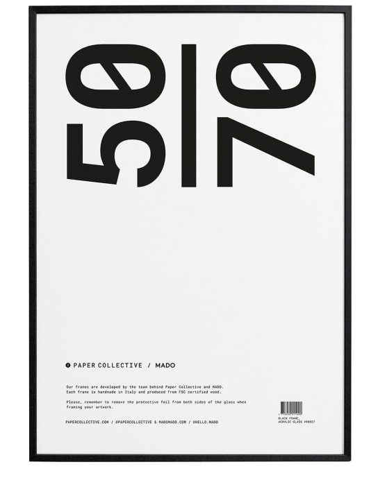 Paper Collective: Black timber frame - Nero - ecraft_0 | Luisa Via Roma